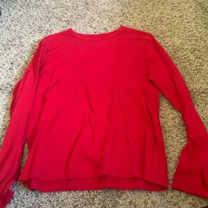 Kids red long sleeve shirt